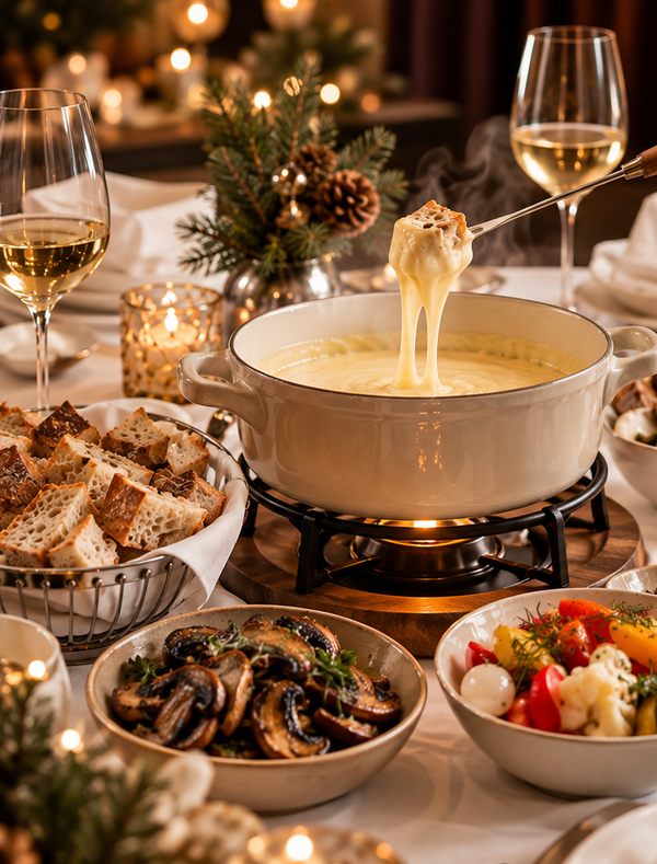 Käsefondue für zwei